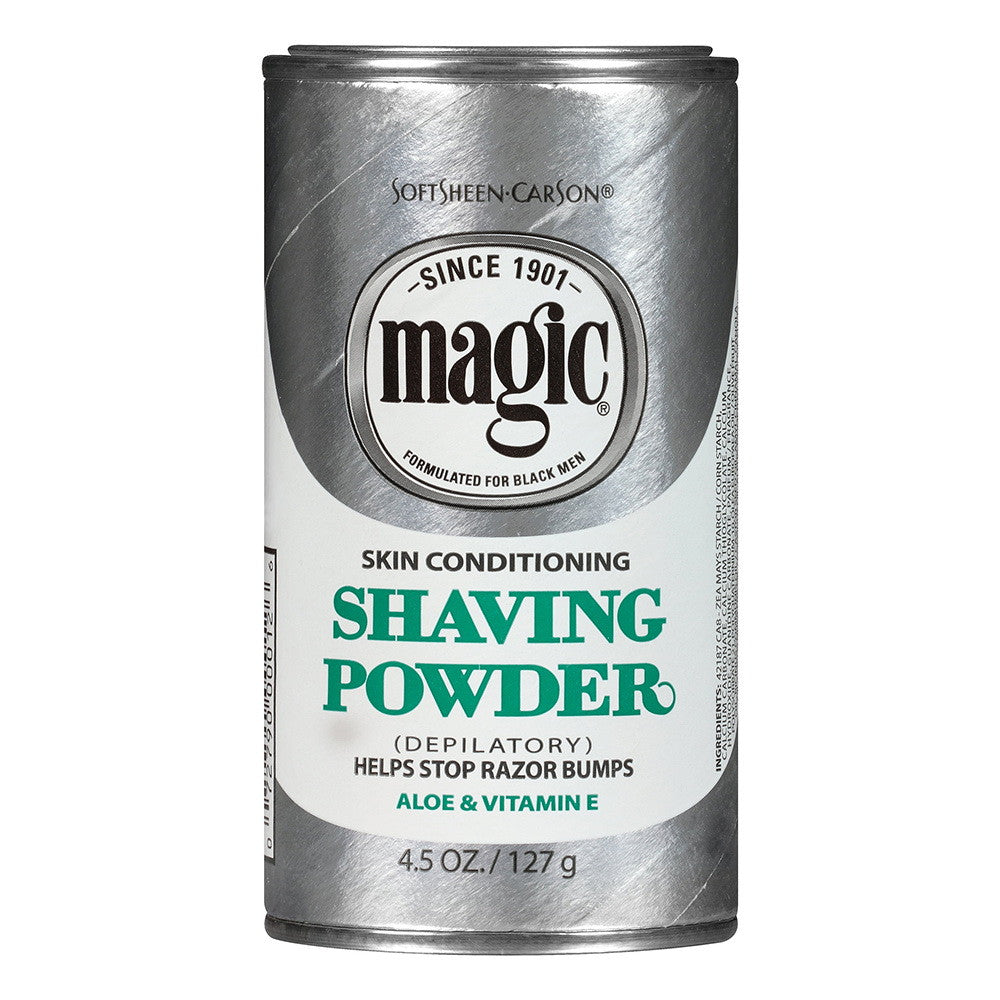Magic Skin Conditioning Shaving Powder With Aloe And Vitamin E, Platinum - 4.5 Oz